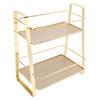 Countertop Shelf Minimalist Metal Space Saving Stable 2 Tier Bathroom   for Cosmetics Perfume