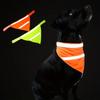 Fluoreszierendes Haustier Dreieckstuch Schal Klettverschluss Leuchtender Hundeschal Reflektierender Hund Leichter Schal Haustierschal Lätzchen Hundezubehör