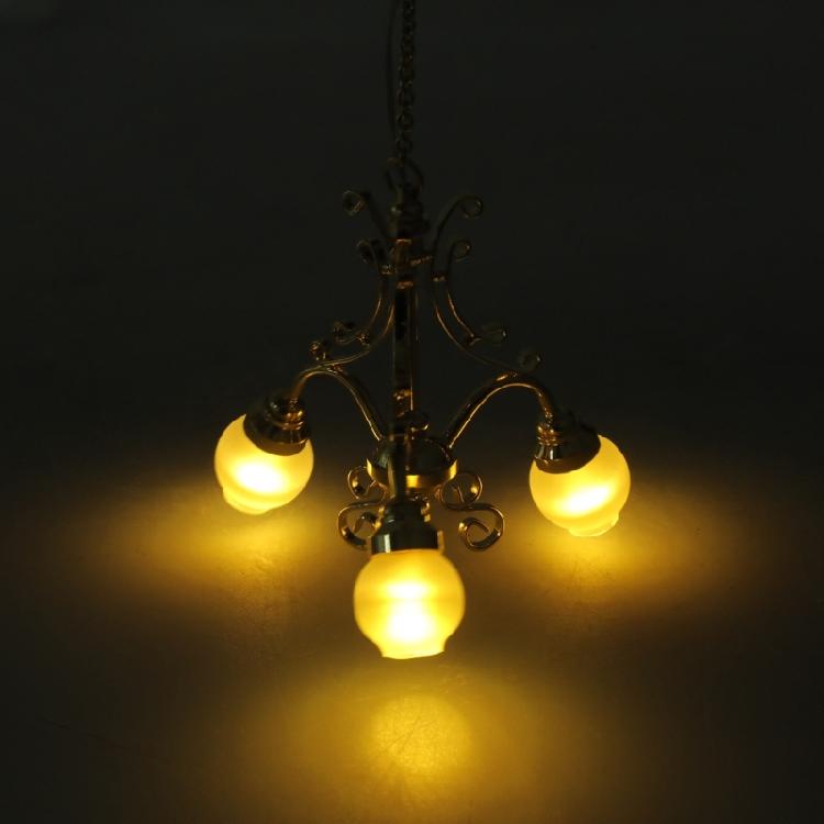 Doll House Ceiling Lamp Model Furniture Model Accessories Teenager Girls for 1:12 Dollhouses Living Room Decorations