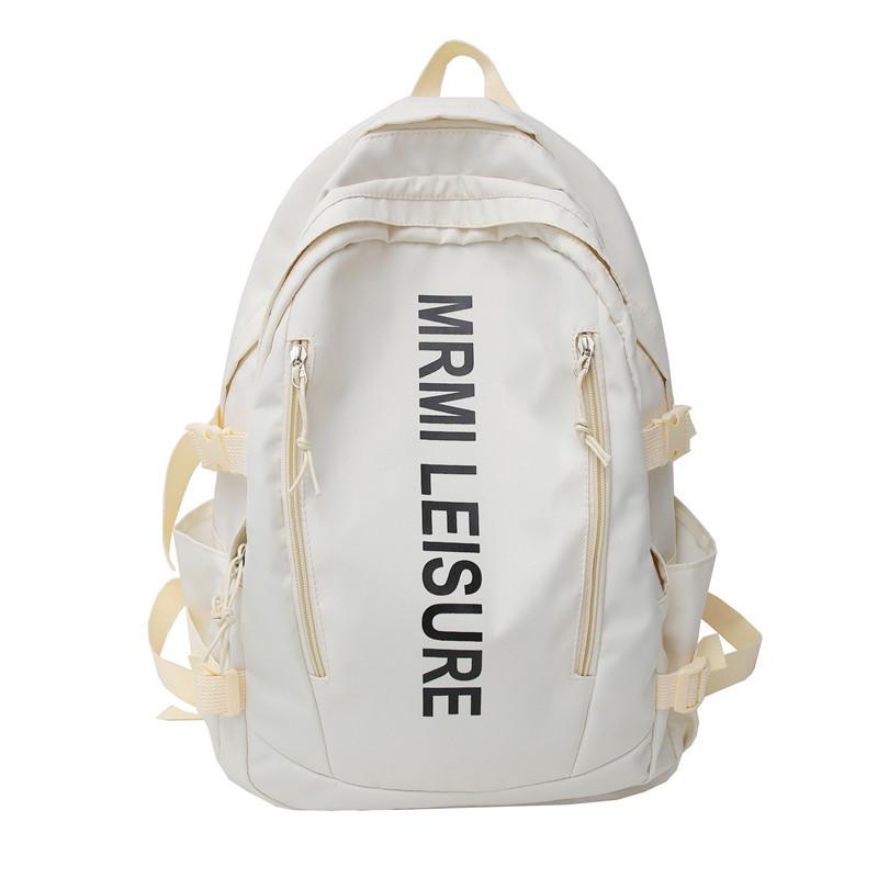 Letter Student Lightweight Backpack Large Capacity School Bag For Use Daily