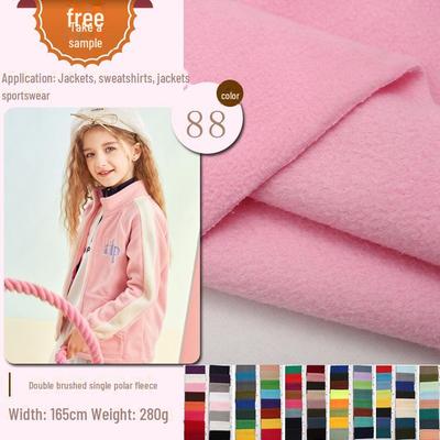 280g Doppelseitig gebürsteter Polarfleece-Stoff für warme Jacken