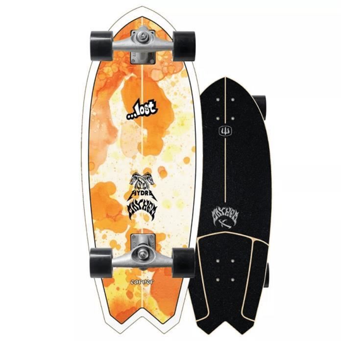 Surf Skate - CARVER - Lost Hydra CX 29 - Blanc - Mixte - Parfait pour le carving
