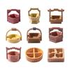 Micro-landscape Creative Ancient-style Food Box Basket Model Dollhouse Decoration Accessories Miniature Mini Ornaments