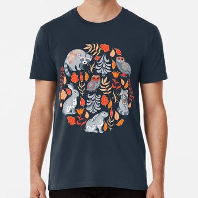 Fairy Forest with Animals and Birds. Raccoon S To 5XL Made In the AU/USA T-Shirt Mens Womens Tees Top
