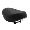 Wide Replacement Bike Saddles for Local Travel, Electric Bike Comfortable Seat with PU Cover, Support Frame, Black, 30cm/11.81inch X 20cm/7.87inch for