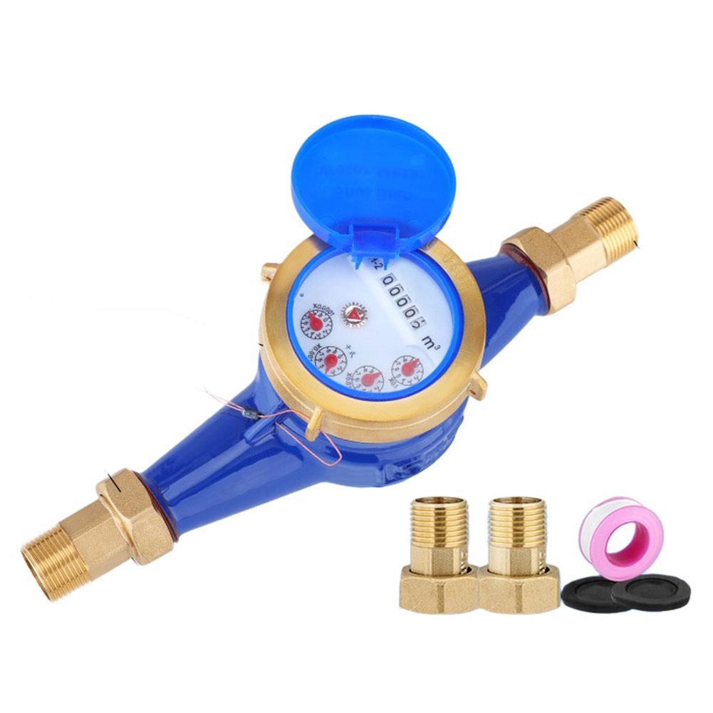 

DN20 Dry Water Meter Copper Accuracy 0.0001 Built In Filter Tempered Glass Dials Max 1.0MPa Temp 40C Hardware Tools Set China Mainland