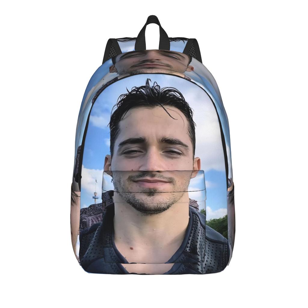 C-Charles Leclerc Backpack for Men Women Cool High School Business Daypack Laptop Canvas Bags Outdoor