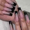 24 pcs/set Press on Nails Long Red Star Nail Girls Sexy Nail DIY Bridal Tip Daily Reusable Sexy Fake Nails Art For Women Decoration