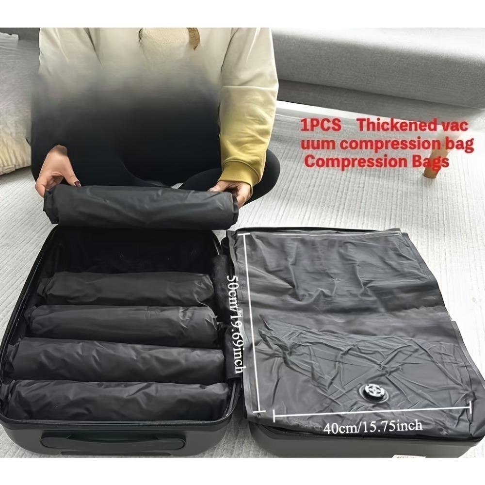 [Вакуумный пакет для хранения] Вакуумный пакет для хранения, экономящий 60% места, Многоразовый | Профессиональный дорожный пакет для хранения с односторонним клапаном, насос не требуется