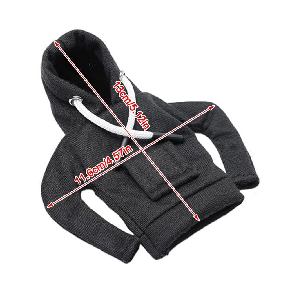 Creative 5 Inch Goose Outfits Red Hoodies Soft Solid Color Mini Porch Goose Hoodies Tabletop Goose Costume for Decoration