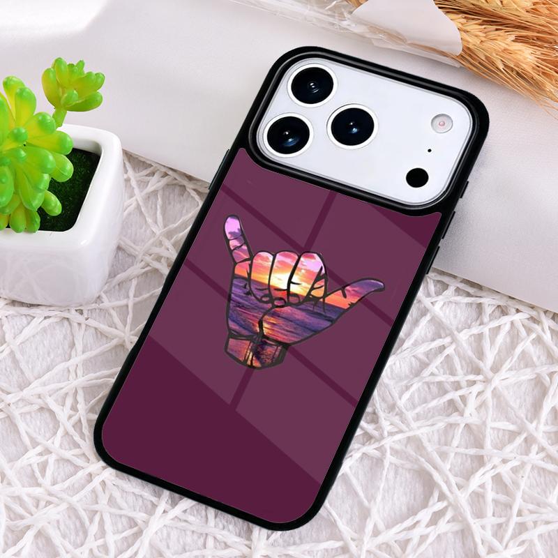 Surfer Surf Hang Loose Shaka soft Shockproof Phone Case for iPhone 17 Air 16e 15 11 12 14 13 Pro Max Cover Coque