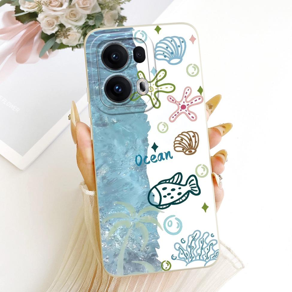 For Oppo Reno 13 Pro Case Silicone Luxury Fashion Cool Kawaii Cute Painted Cover For Oppo Reno13 Pro CPH2697 PKK110 Casing