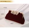 Handmade Beaded Pearl Evening Bag with Rhinestones: European & American Retro Qipao Style