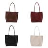 Womens Large Weave Tote Bag With Magnetic Closure For Daily Street Style
