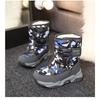 Mode vielseitiger Retro-Stil Kinder-Schneestiefel Winter neue Samt-Thermo-Baumwollschuhe mehrfarbige High-Top-Camouflage-Stiefel