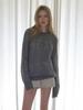 ETMON Hairy Cable Pullover Knit, Charcoal