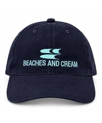 BEACHESANDCREAM Surf Symbol Ball Cap-Navy