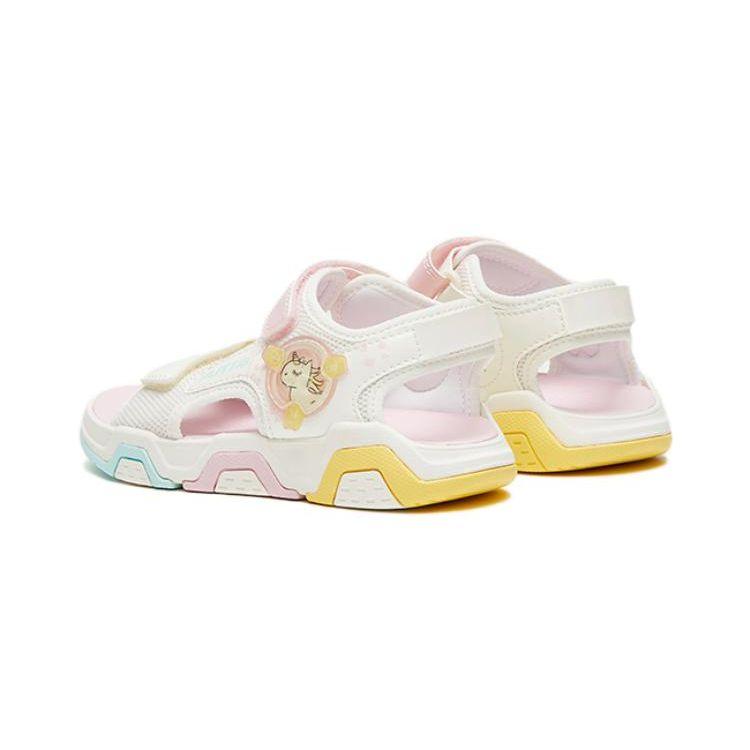 Anta Anti-Slip Durable Childrens Sandals Kids Footwear White Blue Pink 322329971-2