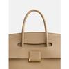 Maletín de Cuero, Bolso Tote, Bolso de Mano de Gran Capacidad, Bolso de Mujer, Diseño de Nicho, Bolso Grande de Cuero para Viajes de Negocios