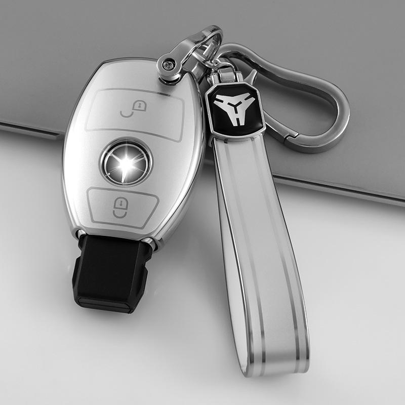 

Футляр для ключей Mercedes-Benz: E300L, C260L, GLB200, GLE, GLC, A180 - Высококлассный аксессуар для интерьера автомобиля PE bag