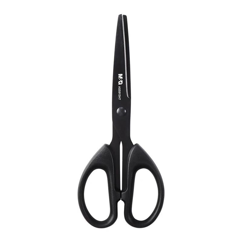 M&G ASS913H7 Multi-Purpose Black Blade Scissors (160mm, 5-Pack)