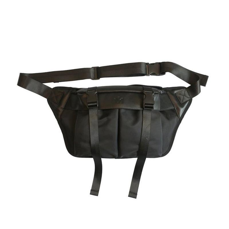 

Женские поясные сумки большой вместимости, унисекс, поясная сумка, уличная одежда, нагрудная сумка, хип-хоп, сумка через плечо, модная черная большая поясная сумка чёрный