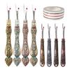2Pcs Seam Rippers Sewing Positioning Tape Set Stainless Steel Thread Unpicker Thread Remover Tool for Embroidery Sewing