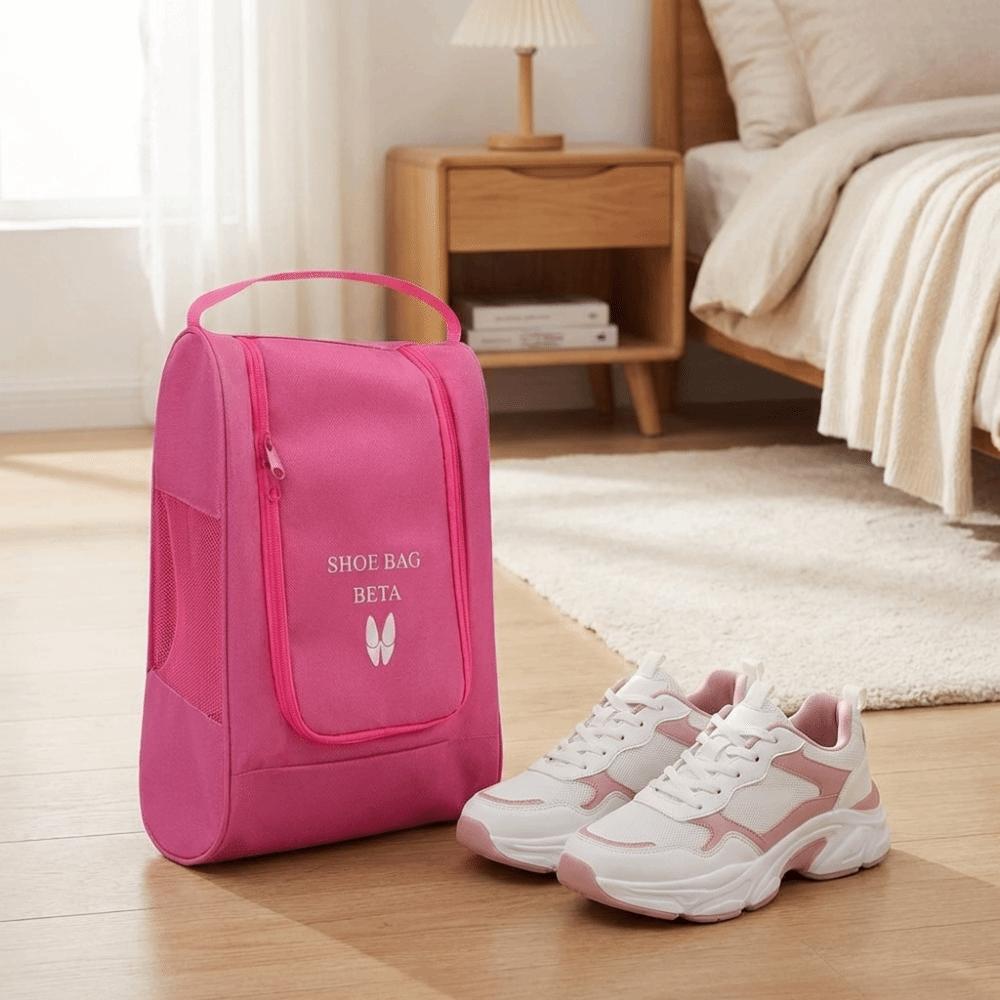 Oxford Cloth Shoe Storage Bag Hand-Held Dust-proof Travel Shoe Bag Tear Resistant Breathable Football Boot Bag Outdoor