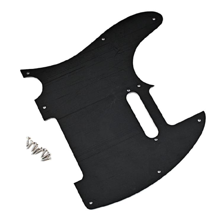 8 Hole Guitar Anti-Scratch Plate 3 Ply Solid Black Guitar Protective Pickguard