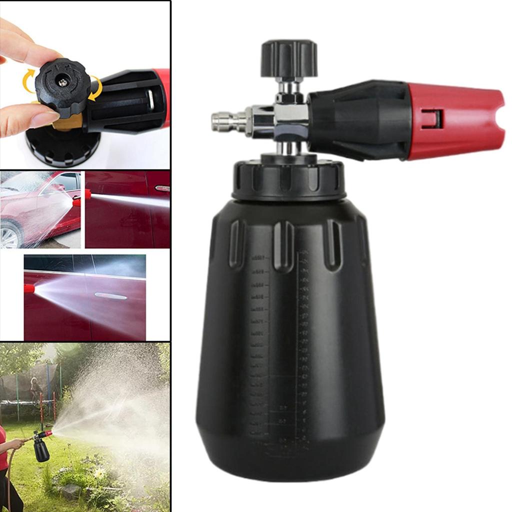 Professional Snow Foam Lance Washer Bottle 1000ml for Car Window Washing  transparent