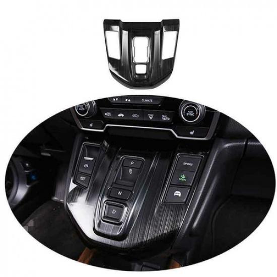 For Honda CRV CR-V Hybrid 2017- Black Titanium Console Gear Shift Panel Trim