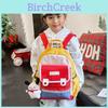 Mochila Infantil Com Design Color Block E Estampa de Desenho Animado Para Uso no Jardim de Infância e na Escola