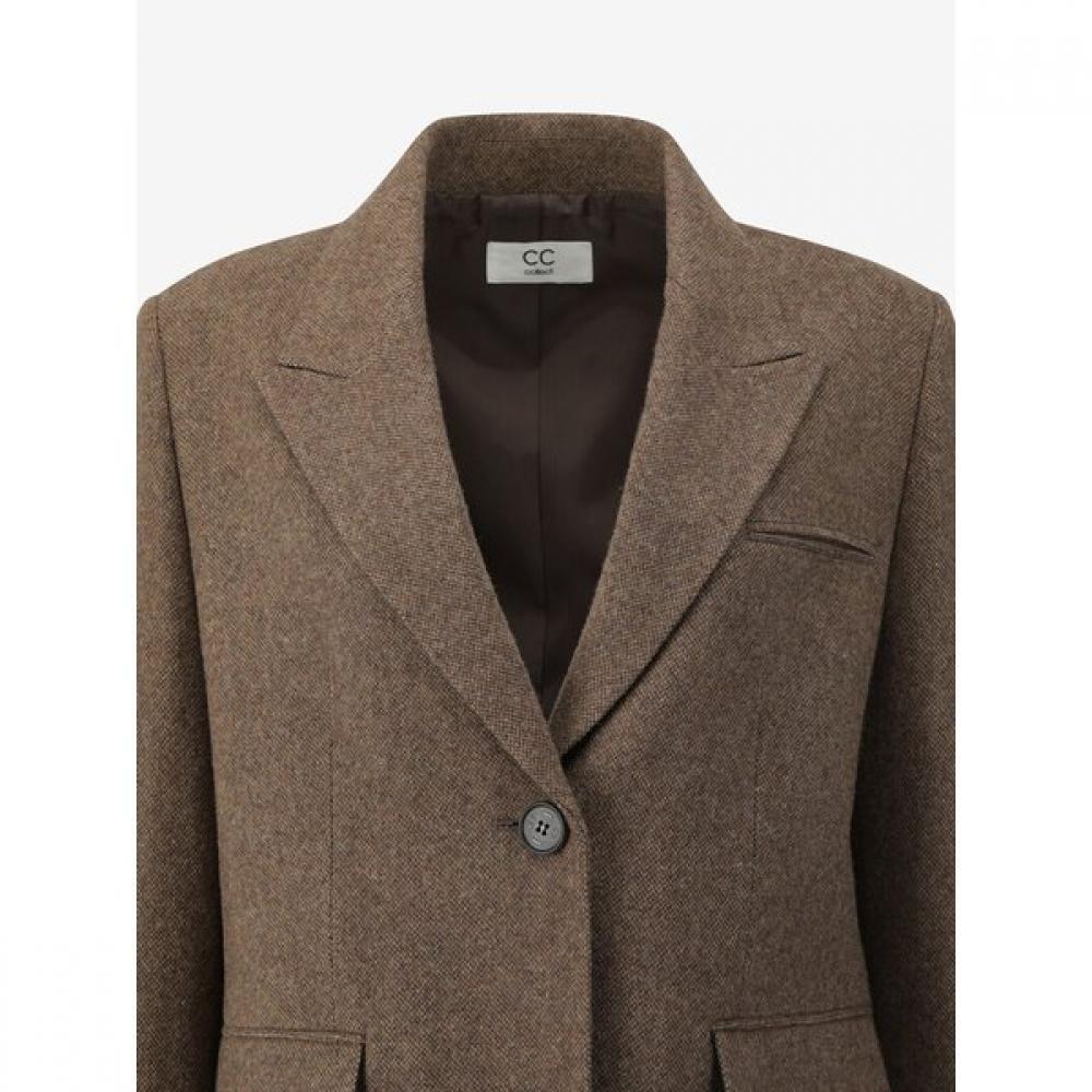 Cc Collect Wool Alpaca Blend Single Jacket C261msf102
