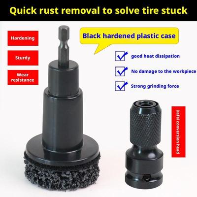 NEW Wheel Hub Rust Removal Tool Polishing Grinder Brush for Brake Dust Cleaning Drill Attachment for Restoration & Maintenance