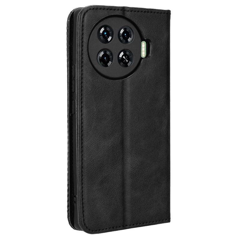 For TECNO Spark 20 Pro+ KJ7 Case Leather Magnetic Closure Wallet Flip Phone Cover