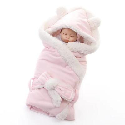 Zimní baby Boys Dívčí zavinovačka Dvouvrstvá fleecová zavinovačka Baby Swaddle Spací pytel pro novorozence Dětské povlečení Deka