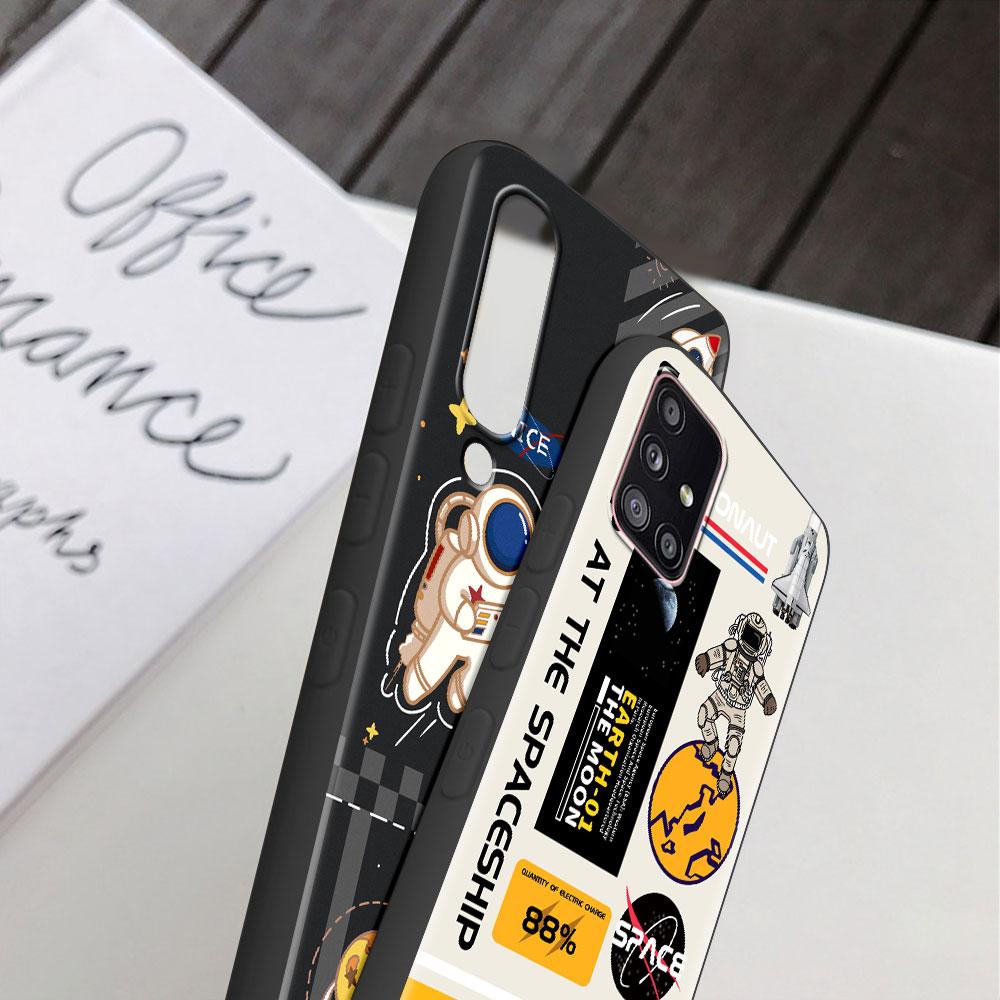 Modische coole Astronauten-Hülle für Samsung Galaxy A52 A12 A51 A32 A21s A71 A32 5G A12 A22 A53 A31 A13 A72 A02s A41 A03 Handyhülle