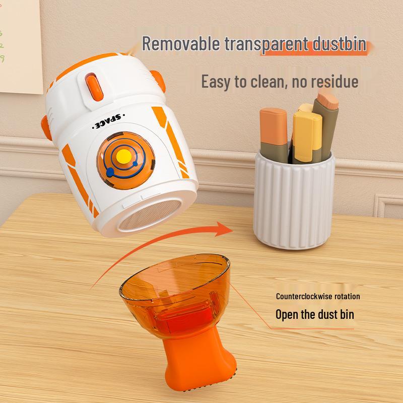 Desktop Vacuum Cleaner for Pencil Shavings & Dust - Powerful Suction for Students and Children