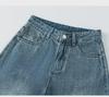 Women's Thick Velvet-Lined Wide-Leg Korean Style Jeans - High Waist, Loose Fit, Floor-Length, Slim Straight, Perfect for Winter Warmth.