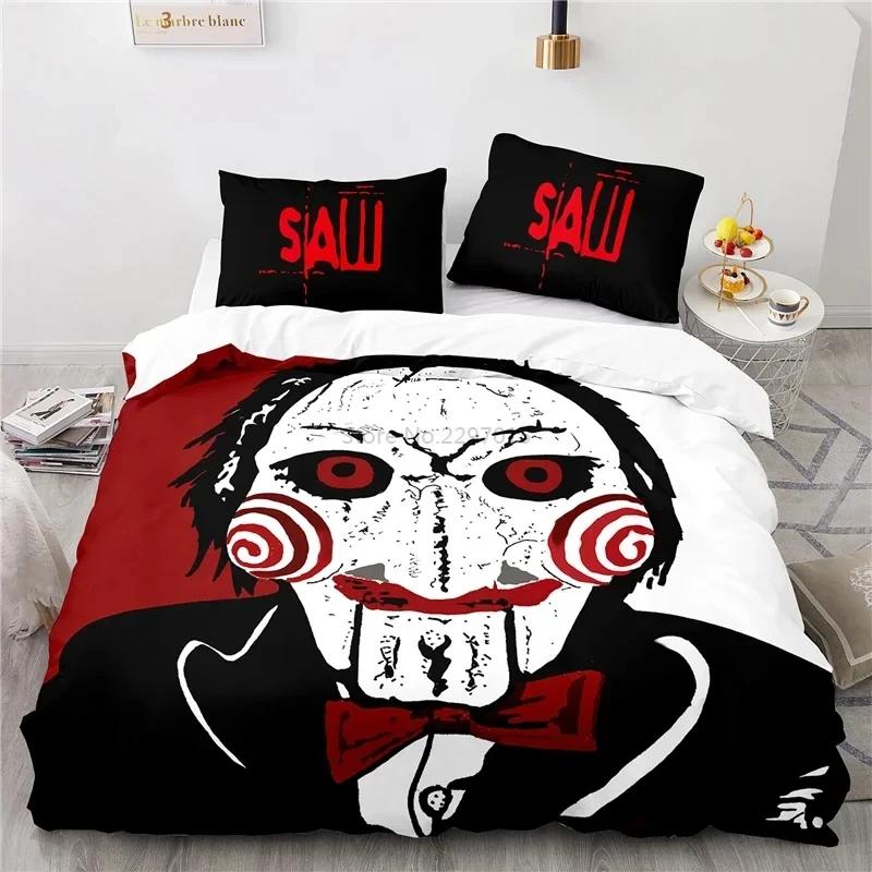 

Hor Saw Movie Beding Set 3D Soft Duvet Cover Pilowcase Warm Comforter Bedclothes Quen King-Sized Dimensionsd Dimensions Drop Shiping Soft Duvet 100*200cm Single