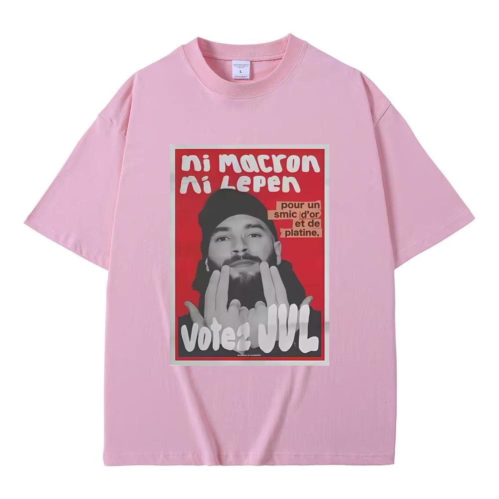 Francouzský rapper JUL Grafické tričko Pánské Dámské Hip Hop Módní Trend Tričko Pánské 2026 Jaro léto Ležérní Bavlněné Krátký rukáv Top