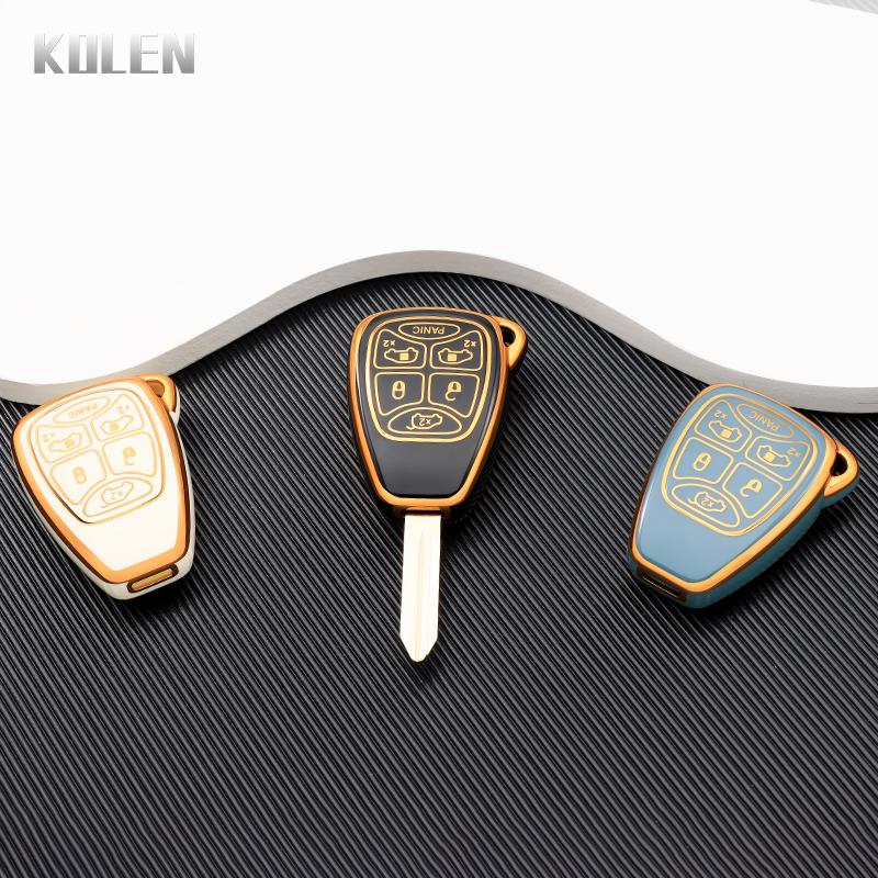 New Tpu Car Key Case Cover Shell For Chrysler 300 Pt Cruiser Sebring Dodge Caliber Nitro Jcuv For Jeep Compass Liberty Compass