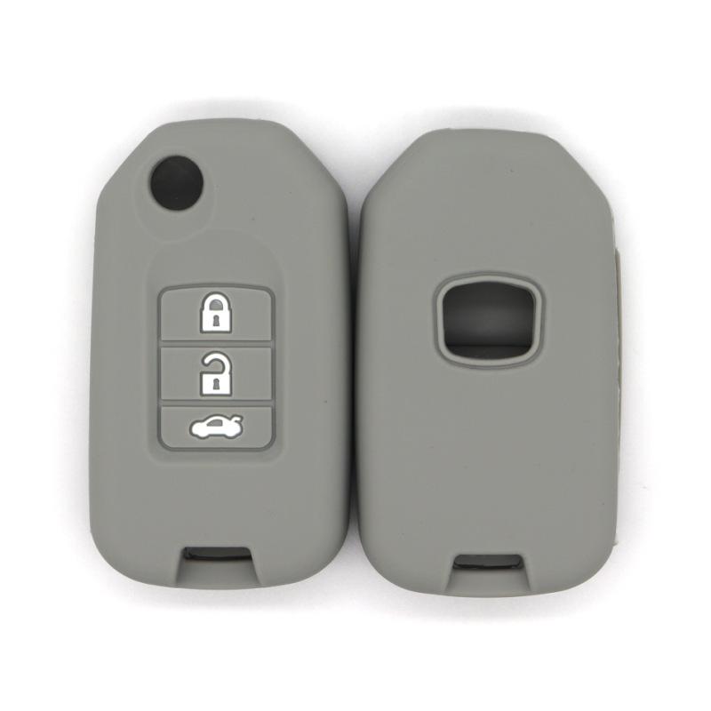 

Suitable for Honda Fit Civic CRV Lingpai Binzhi H-XRV Accord Spirin folding 3-button car key bag сірий
