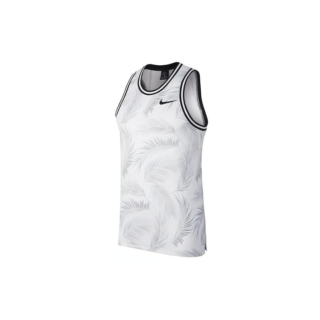 Nike Dri-Fit Dna Feather Print Breathable Basketball Tank Top Men Tops Grey White AJ3537-012