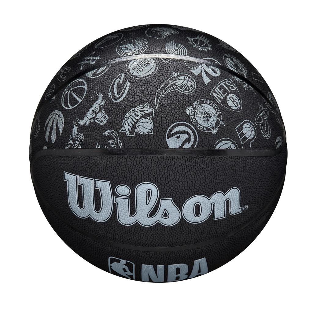 Wilson Men's NBA ALL TEAM BSKT Basketball (Size 7, NBA All Team) WZ4029401XB7, Size 7/Diameter: Approx. 24.5cm, Black