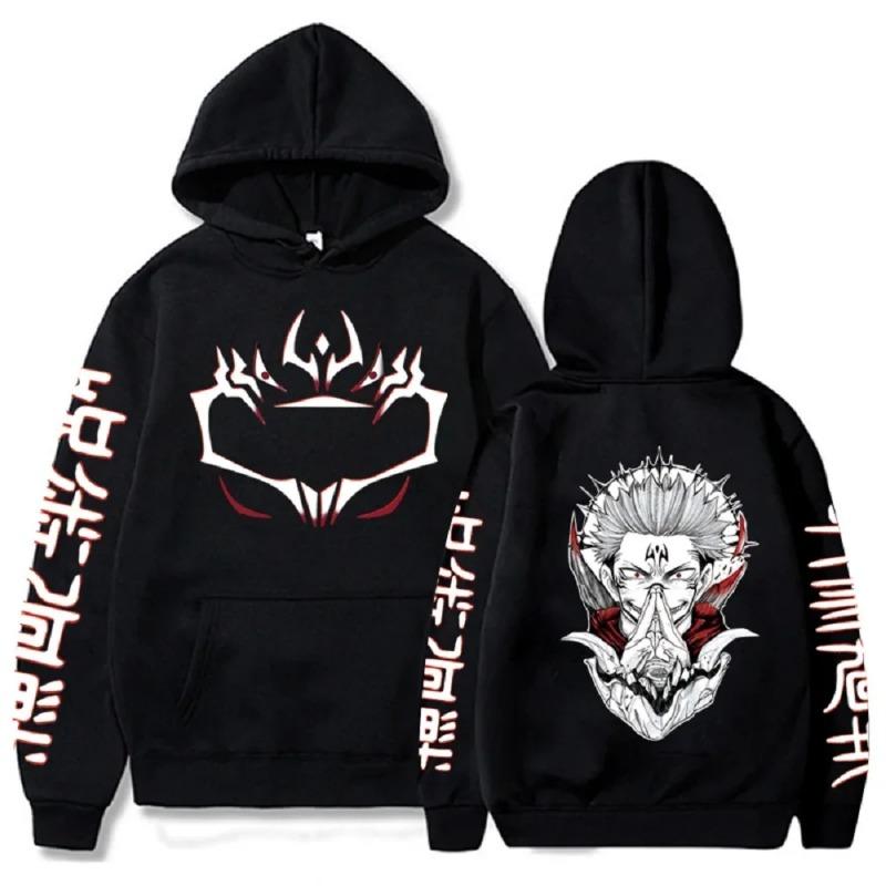 Japan Anime Jujutsu Kaisen Herre Dame Hettegensere Satoru Gojo Løs Genser Unisex Høst Varm Casual Streetwear