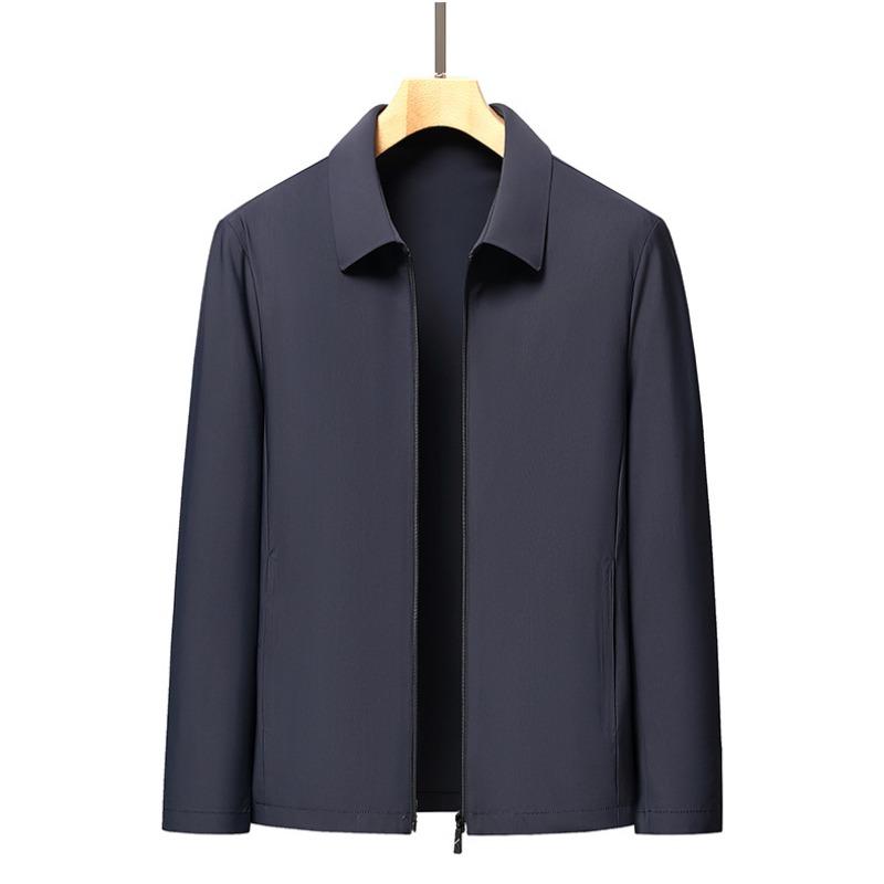 New Sun Protection Lapel Executive Jacket for Men's Casual Simple Versatile Thin Anti-wrinkle Dad Jacket