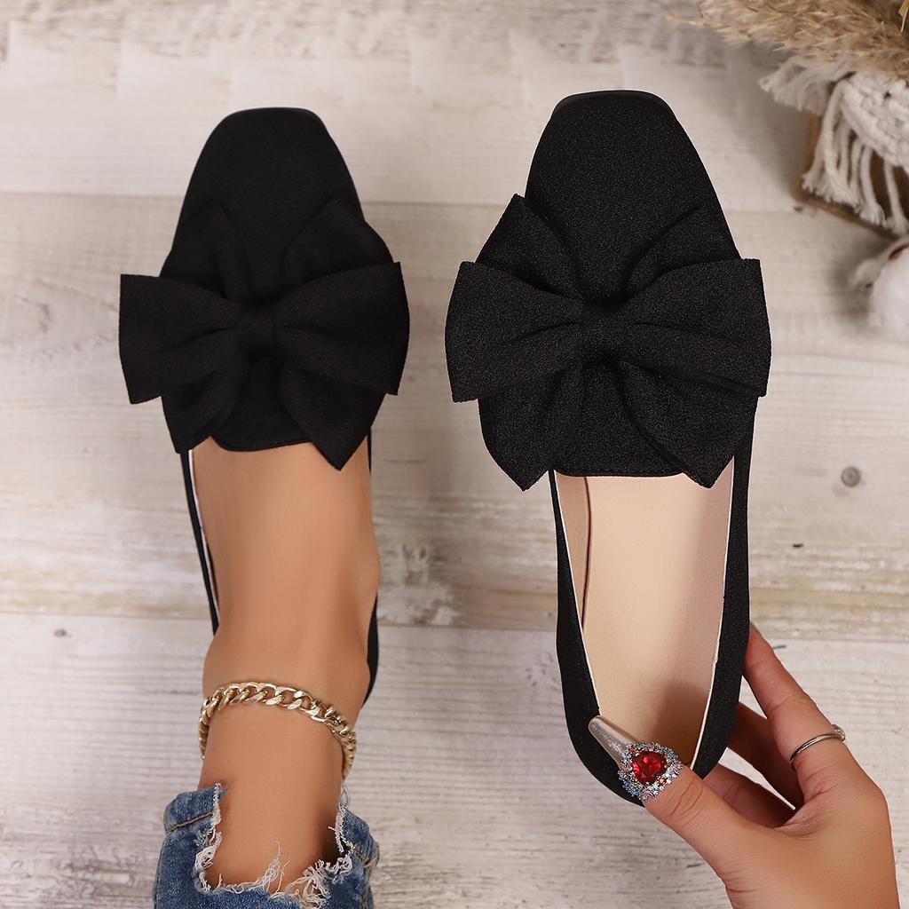 Women Flats Bowtie Soft Sole Ballet Flat Shoes Women2026 Trend Comfort Slip On Loafers Plus Size Non Slip Casual Sneakers Women