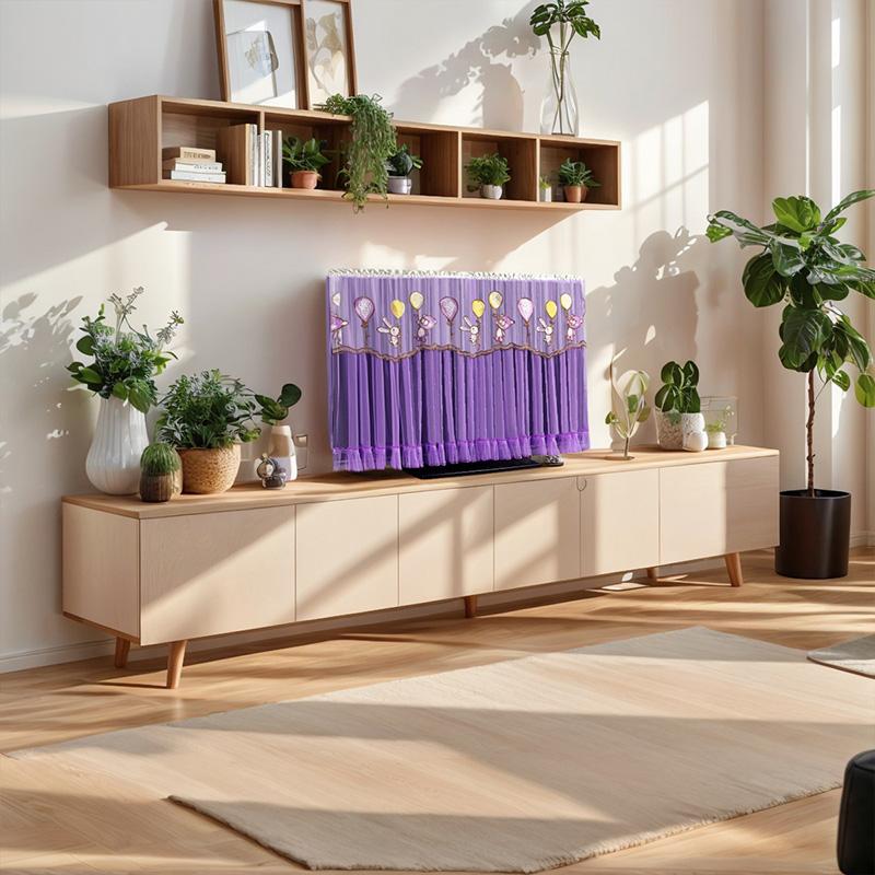 1PC Dog Duck Bear Ultra-thin Television LCD Protector 32/37-40 Inch Embroidered Lace Cartoon Animal Dust Cover Protector Cover