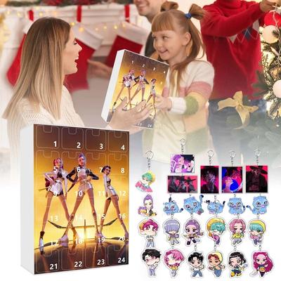 Kpop Witch Hunt 2d Acrylic Pendant Blind Box Christmas Countdown Calendar Blind Box Backpack Car Keychain Calendar Gifts